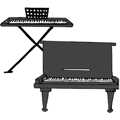 Spielen Sie Keyboard oder Klavier in der Musikschule "Die Musikwerkstatt"